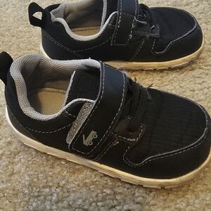 Kids Black Shoes with Velcro Strap